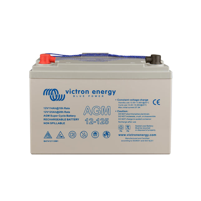 Victron Energy AGM Super Cycle Battery 12V 125Ah (M8) – BAT412112081-Powerland