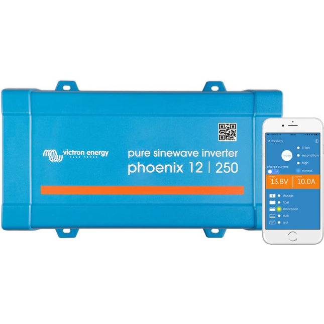 Victron Energy Phoenix Inverter 12/250 12V 250VA VE.Direct UK - PIN121251400-Powerland