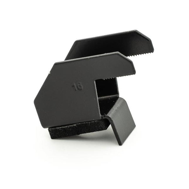GSE IN ROOF - SINGLE END CLAMP V2023 - H16 - STEEL - BLACK W/ EPDM FOAM ATTACHED - ART105897 - Powerland.co.uk