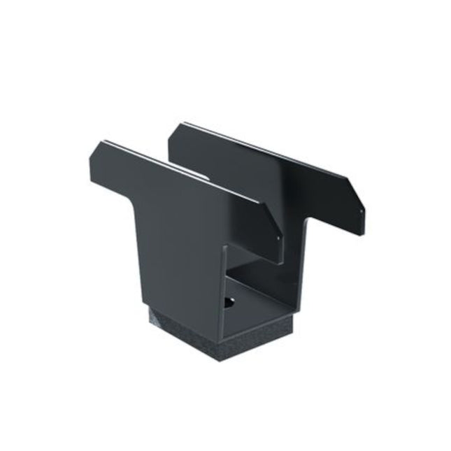 S4 Double Clamp BLACK with EPDM 1.7 mm (H30) - Powerland.co.uk