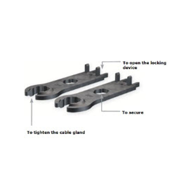 Staubli MC4 Open Ended Plastic Spanners x2 - Powerland Renewable Energy