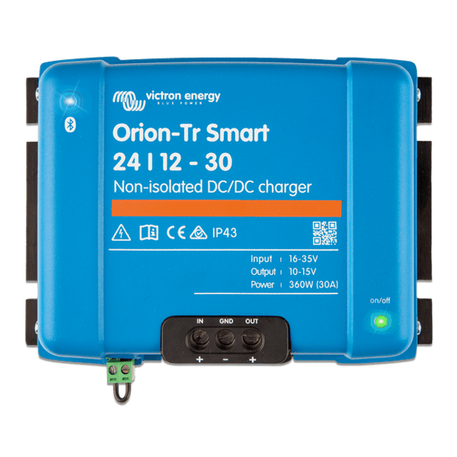 Victron Energy Orion-Tr Smart 24/12-30A (360W) Non-isolated DC-DC Charger – ORI241236140-Powerland