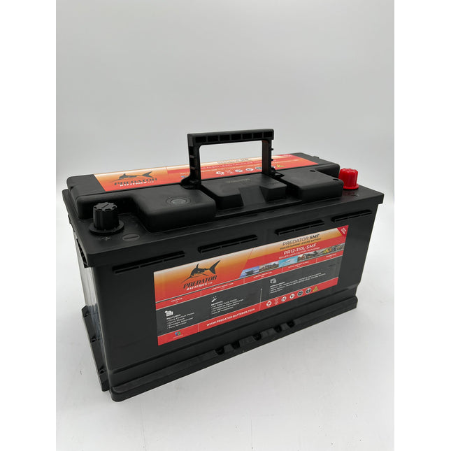 Predator PR12V 110Ah 750CCA L-SMF Leisure / Marine Battery PR12-110L-SMF