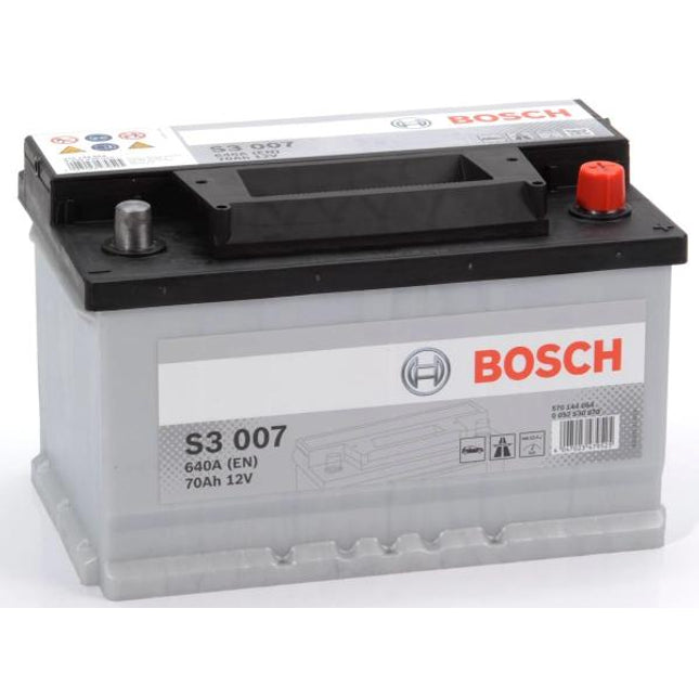 S3 007 BOSCH CAR BATTERY 12V 70AH (CCA 640 amps) Type 100 S3007-Powerland