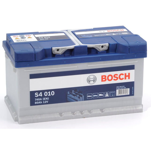 S4 010 BOSCH CAR BATTERY 12V 80AH (CCA 740 amps) Type 110 S4010-Powerland