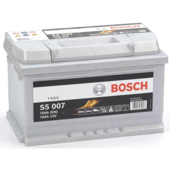 S5 007 BOSCH CAR BATTERY 12V 74AH (CCA 760amps) Type 100 S5007-Powerland