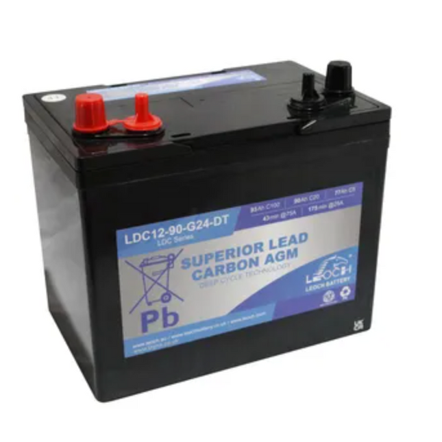 Leoch Superior Lead Carbon Agm 93Ah Battery Ldc12-90-G24-Dt