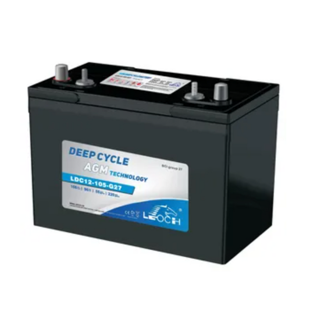 Leoch Superior Lead Carbon Agm 115Ah Battery (Ldc12-105-G27-Dt)