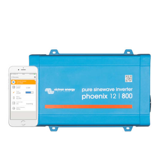 Victron Energy Phoenix Inverter 12/800 12V 800Va Ve.direct Uk - Pin121801400 Battery