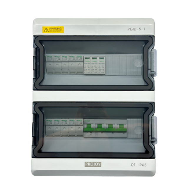 Projoy DC Junction Box - Five String Input with MC4 Connectors - Powerland.co.uk
