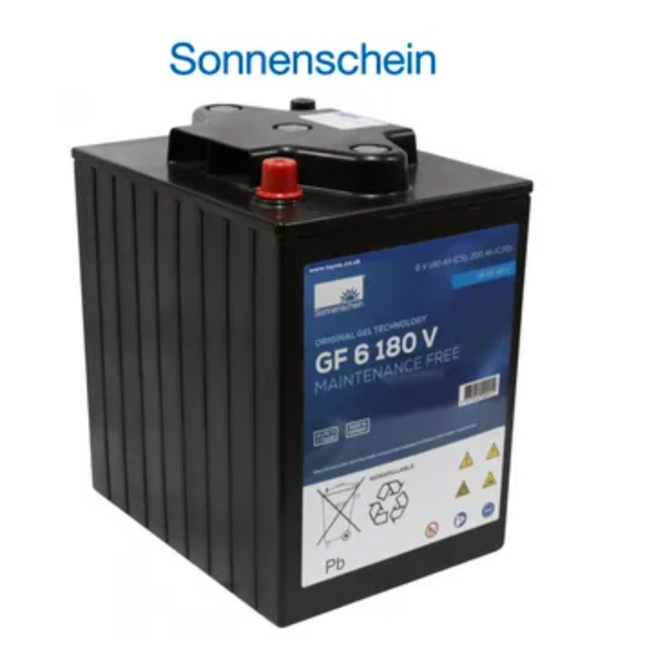 GF06180V SONNENSCHEIN GEL BATTERY (GF 06 180 V) 6V 200AH - Powerland.co.uk