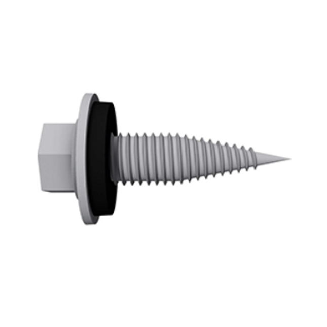 Thin sheet metal screw 6.0 x 22 A2 with Oz gasket - Powerland.co.uk