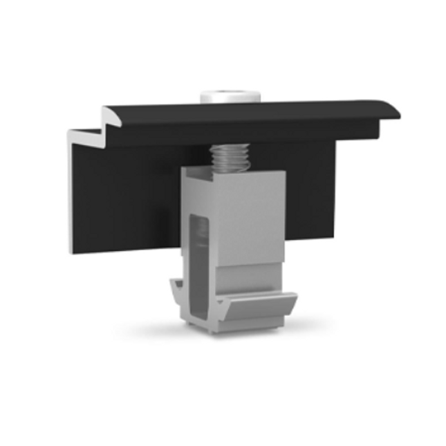 DomeClamp End Clamp 30-50 mm, black anodized