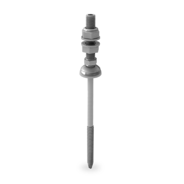 Solarfastener M10x50 with fibre-cement seal for steel substructure 195mm