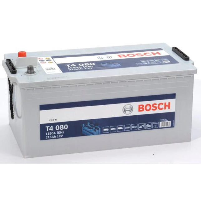 T4 080 BOSCH TRUCK BATTERY 12V 215AH (CCA 1150 amps) UK 625HD T4080-Powerland