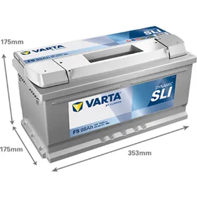 F5 VARTA BLACK DYNAMIC CAR BATTERY 12V 85AH CCA (EN) 740 (588403074) - Powerland.co.uk