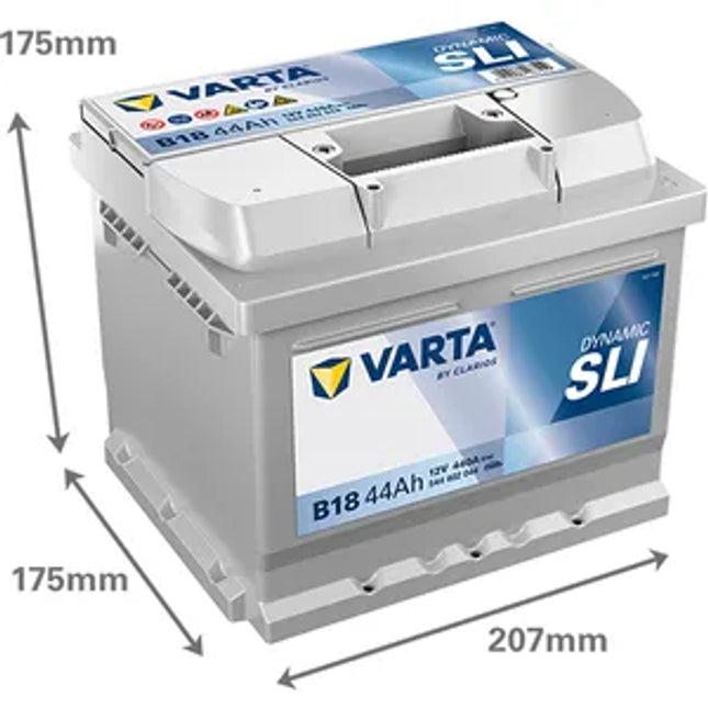 B18 Varta Dynamic SLI Car Battery 12V 44Ah (544402044) (063) - Powerland.co.uk