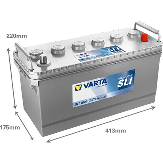 616L (I6) VARTA PROMOTIVE 12V 110AH 601050085 - Powerland.co.uk