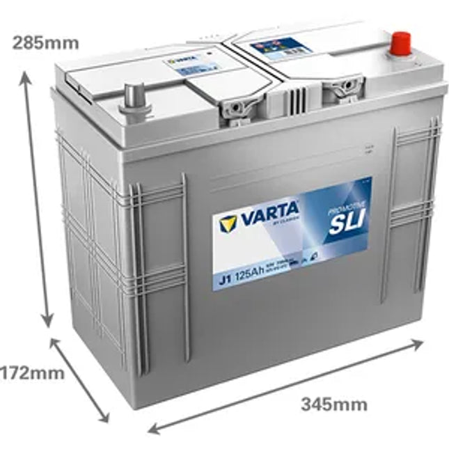 647 (J1) VARTA PROMOTIVE BLACK 12V 125AH 625012072 - Powerland.co.uk