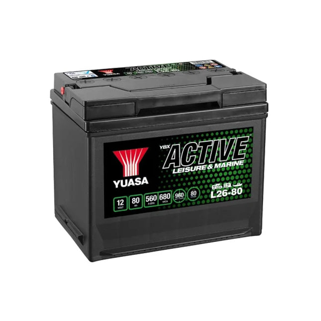 L26-80 12V 80Ah 560A Yuasa Active Leisure Battery