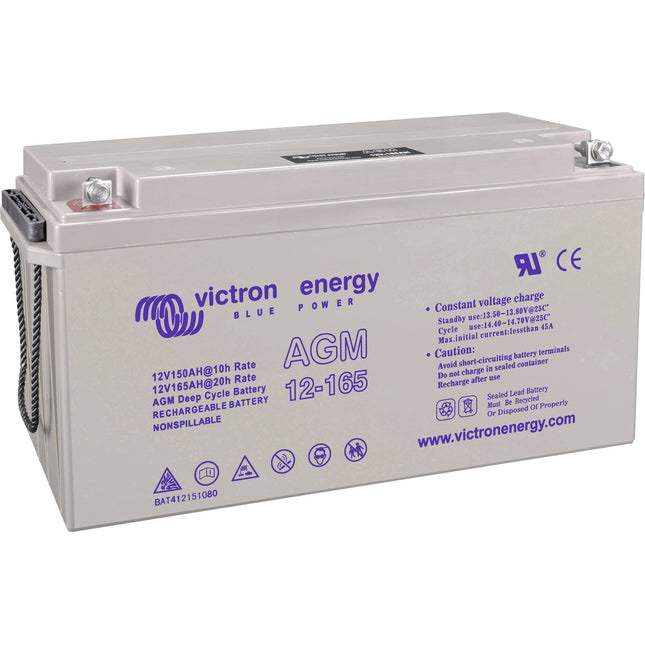 Victron Energy 12V/165Ah Gel Deep Cycle Battery (BAT412151104)-Powerland