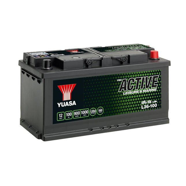 L36-100 YUASA LEISURE BATTERY 12V 100AH-Powerland