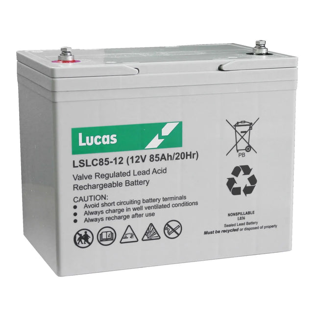 LSLC85-12 LUCAS SEALED BATTERY 12V 85AH-Powerland