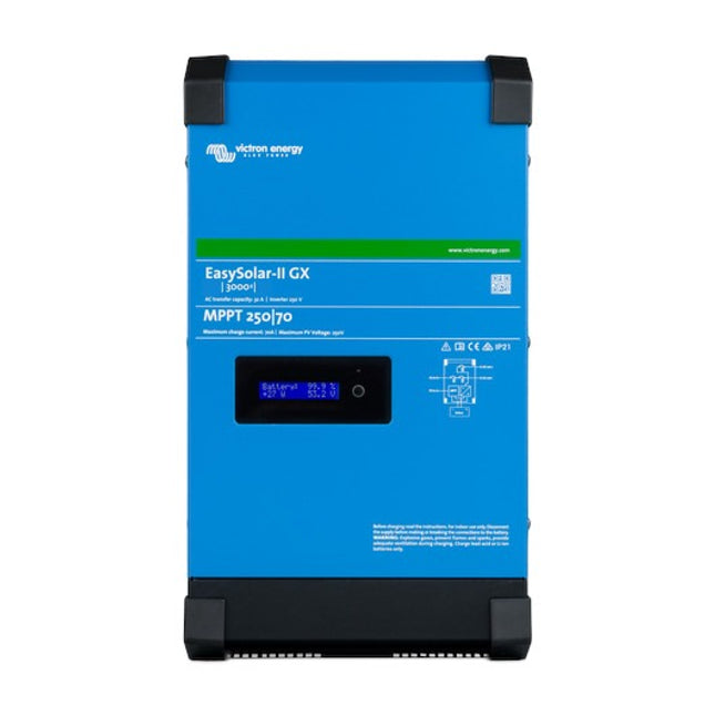 Victron Energy EasySolar-II 24V 3000VA 70A 32A MPPT 250/70 GX – PMP242307010-Powerland