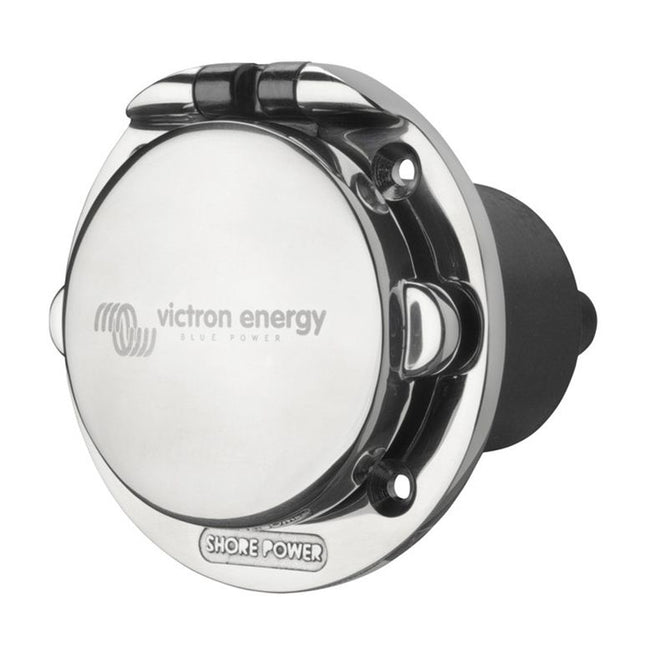 Victron Energy Power Inlet stainless steel with cover 32A (2p/3w) – SHP303202000-Powerland
