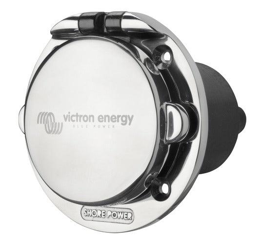 Victron Energy Power Inlet stainless with cover 16A (2p/3w) – SHP301602000-Powerland