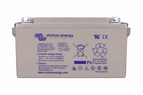 Victron Energy Gel Deep Cycle Battery 12V 90Ah – BAT412800104-Powerland