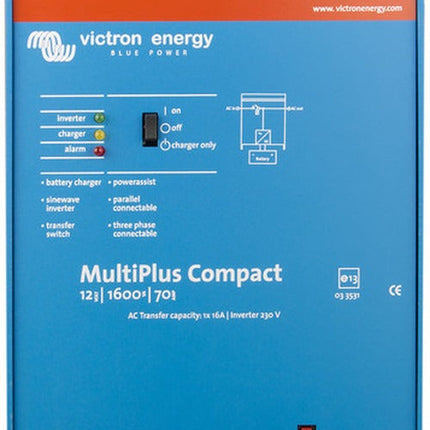 Victron Energy MultiPlus Compact 12/1600/70-16 VE.Bus – CMP121620000-Powerland