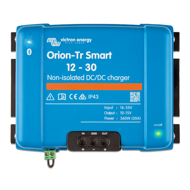 Victron Energy Orion-Tr Smart 12/12-30A (360W) Non-Isolated DC-DC Charger – ORI121236140-Powerland