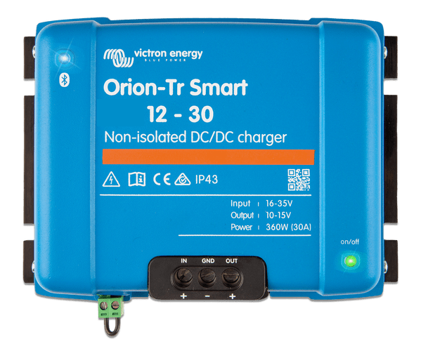 Victron Energy Orion-Tr Smart 12/12-30A (360W) Non-Isolated DC-DC Charger – ORI121236140-Powerland