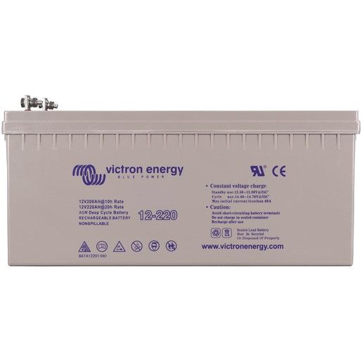 Victron Energy 12V/220Ah Gel Deep Cycle Battery (BAT412201104)-Powerland