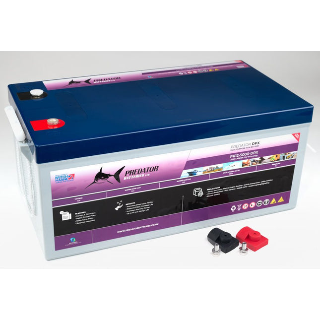 Predator Batteries 12v 300Ah DPX Dual Purpose Battery – 4 Year Guarantee – Dual Terminal Leisure Battery - Powerland.co.uk