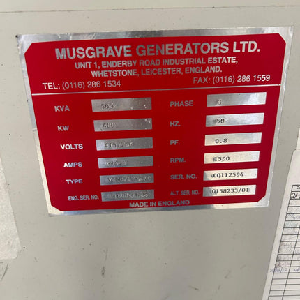 500kva Volva Generator
