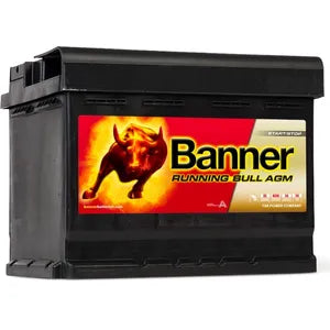 027 AGM BANNER RUNNING BULL LEAKPROOF CAR BATTERY (56001) - Powerland Renewable Energy