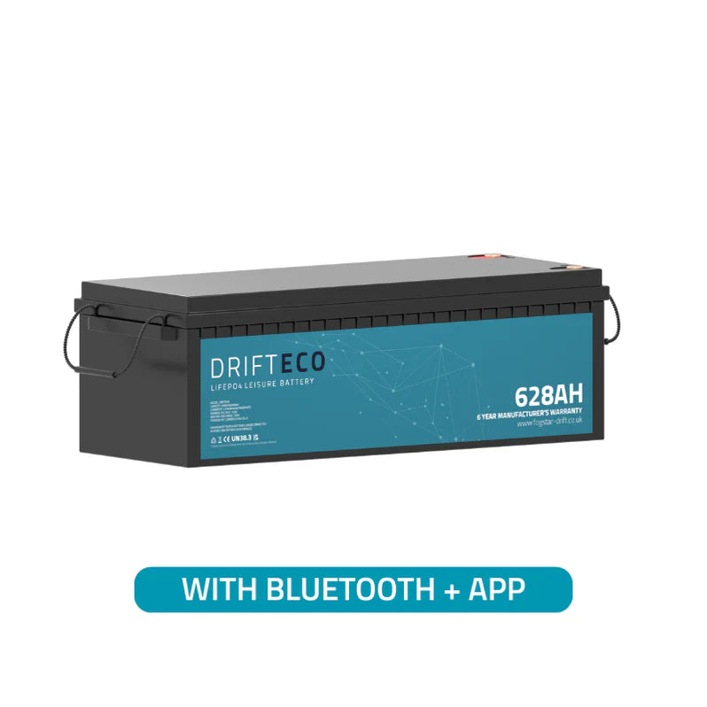 Drift ECO 12V 628Ah Lithium Leisure Battery + Bluetooth - Powerland.co.uk