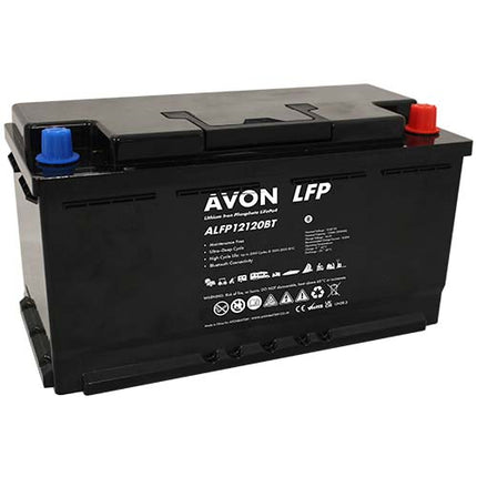 AVON LITHIUM LIFEPO4 BATTERY 12V 120AH BLUETOOTH-Powerland