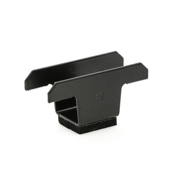 GSE Mid Clamp Double V2023 EPDM - H16 %96 BLACK W/ EPDM FOAM ATTACHED -  ART105904 - Powerland.co.uk