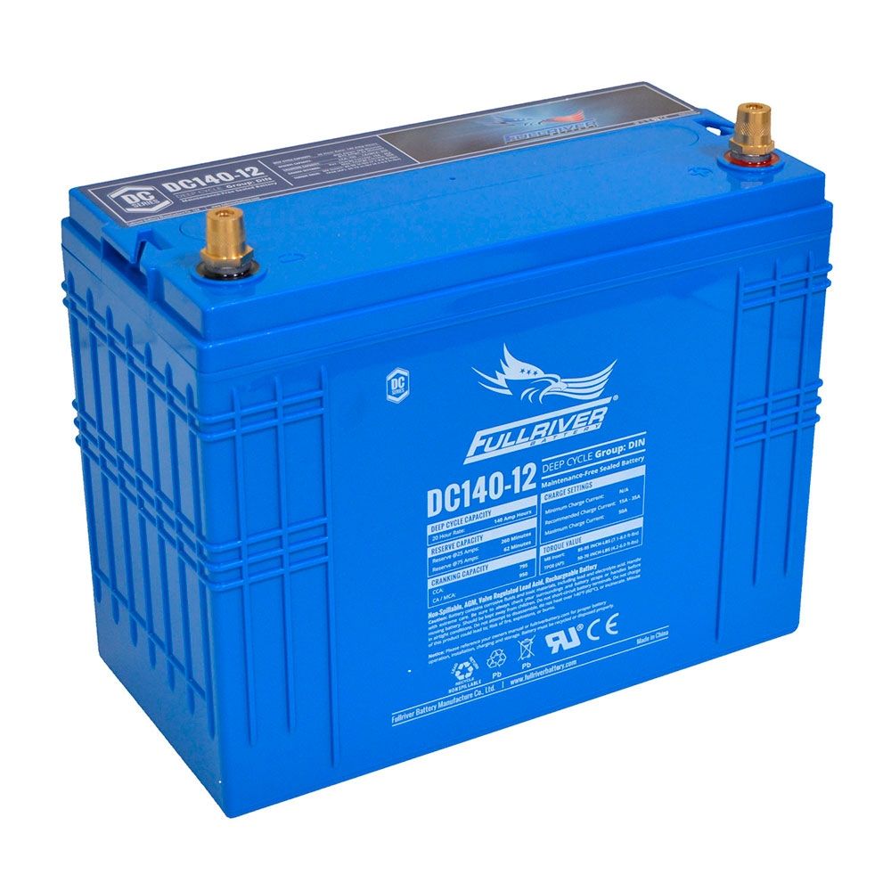 DC140-12 FULLRIVER DC SERIES DEEP CYCLE AGM LEISURE BATTERY 140AH-Powerland