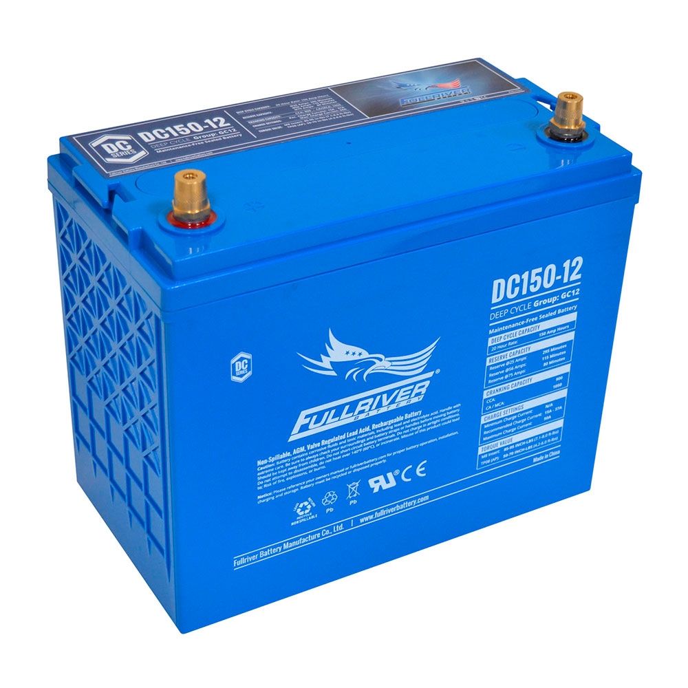 DC150-12 FULLRIVER DC SERIES DEEP CYCLE AGM LEISURE BATTERY 150AH-Powerland