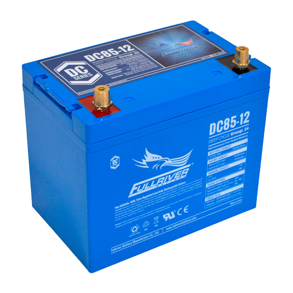 DC85-12 FULLRIVER DC SERIES DEEP CYCLE AGM LEISURE BATTERY 12V 85AH-Powerland