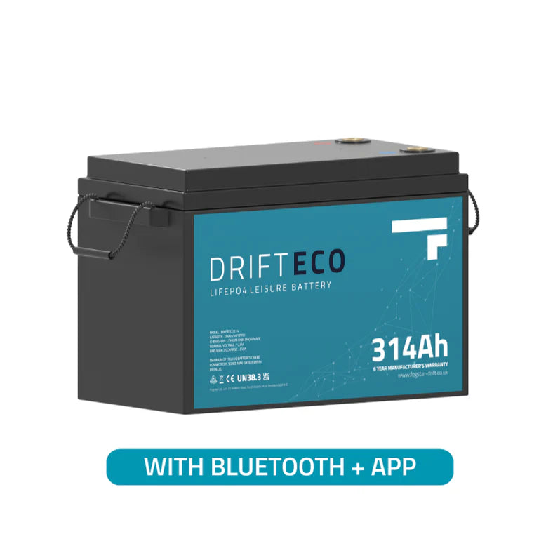 Drift ECO 12V 314Ah Lithium Leisure Battery + Bluetooth - Powerland.co.uk