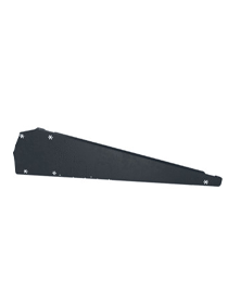 FlatFix Fusion Wind Deflector Left Black XL (Base Brofile 1030mm-1077mm) - Powerland Renewable Energy