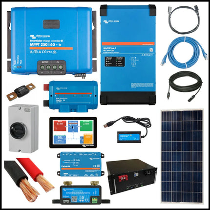 Ess Kit – Victron Energy 2.4Kw With 1.4Kw Solar Array And 5.1Kwh Tn Power Li-Po4 Battery