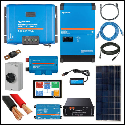 Ess Kit – Victron Energy 4Kw With 3.2Kw Solar Array And 10.2Kwh Topband Li-Po4 Battery