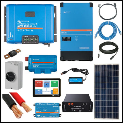 Ess Kit – Victron Energy 8Kw With 4.3Kw Solar Array And 15.2Kwh Topband Li-Po4 Battery