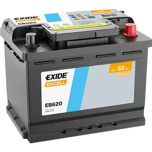 EB620 EXIDE EXCELL CAR BATTERY 027SE - Powerland.co.uk